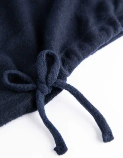 Sweatshirt - Tunnelkoord in de zoom - donkerblauw