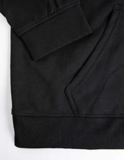 Sweatvest - Capuchon met tunnelkoord - zwart