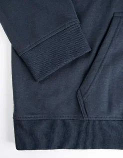 Sweatvest - Capuchon met tunnelkoord - donkerblauw