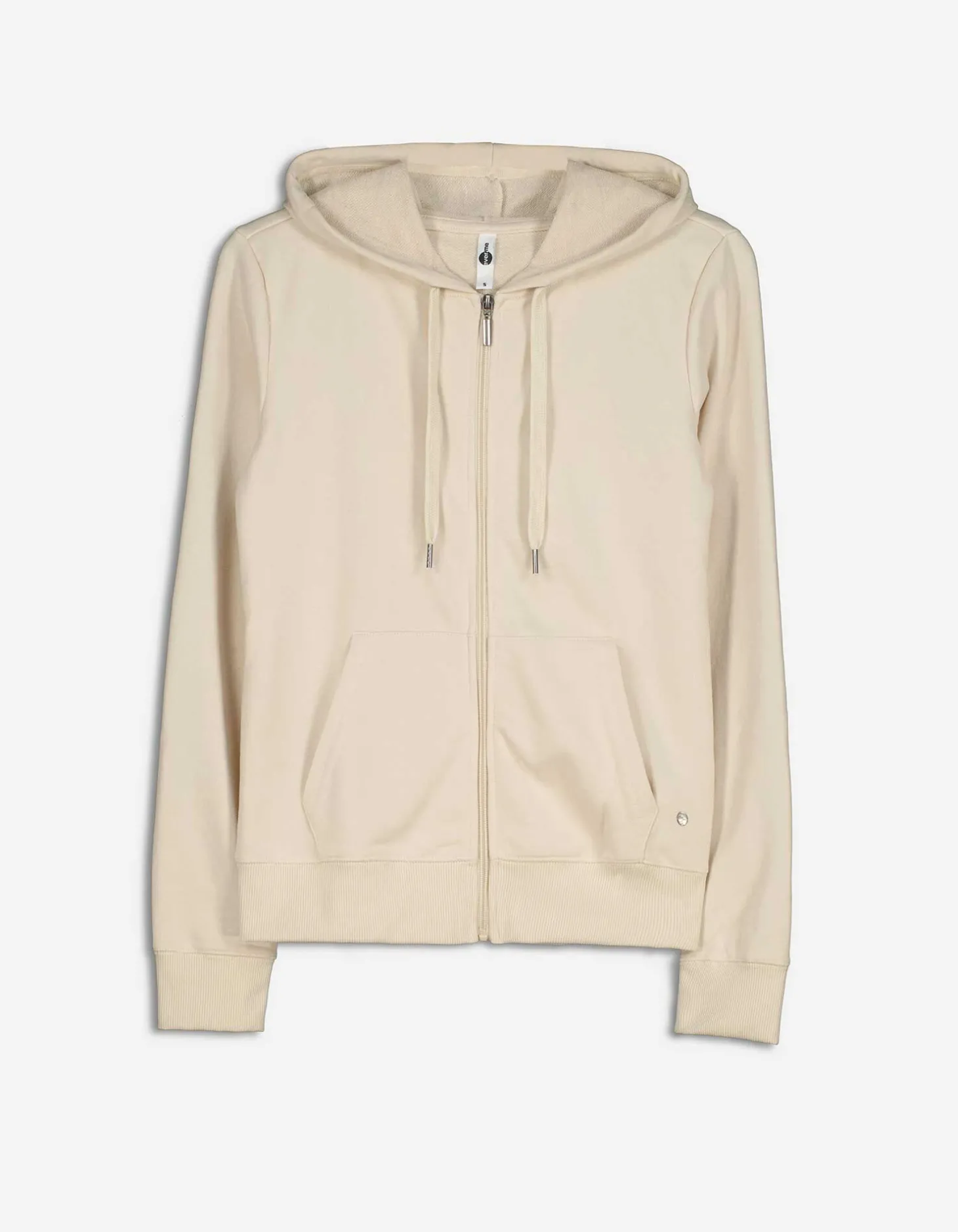Sweatvest - Capuchon met tunnelkoord - wit