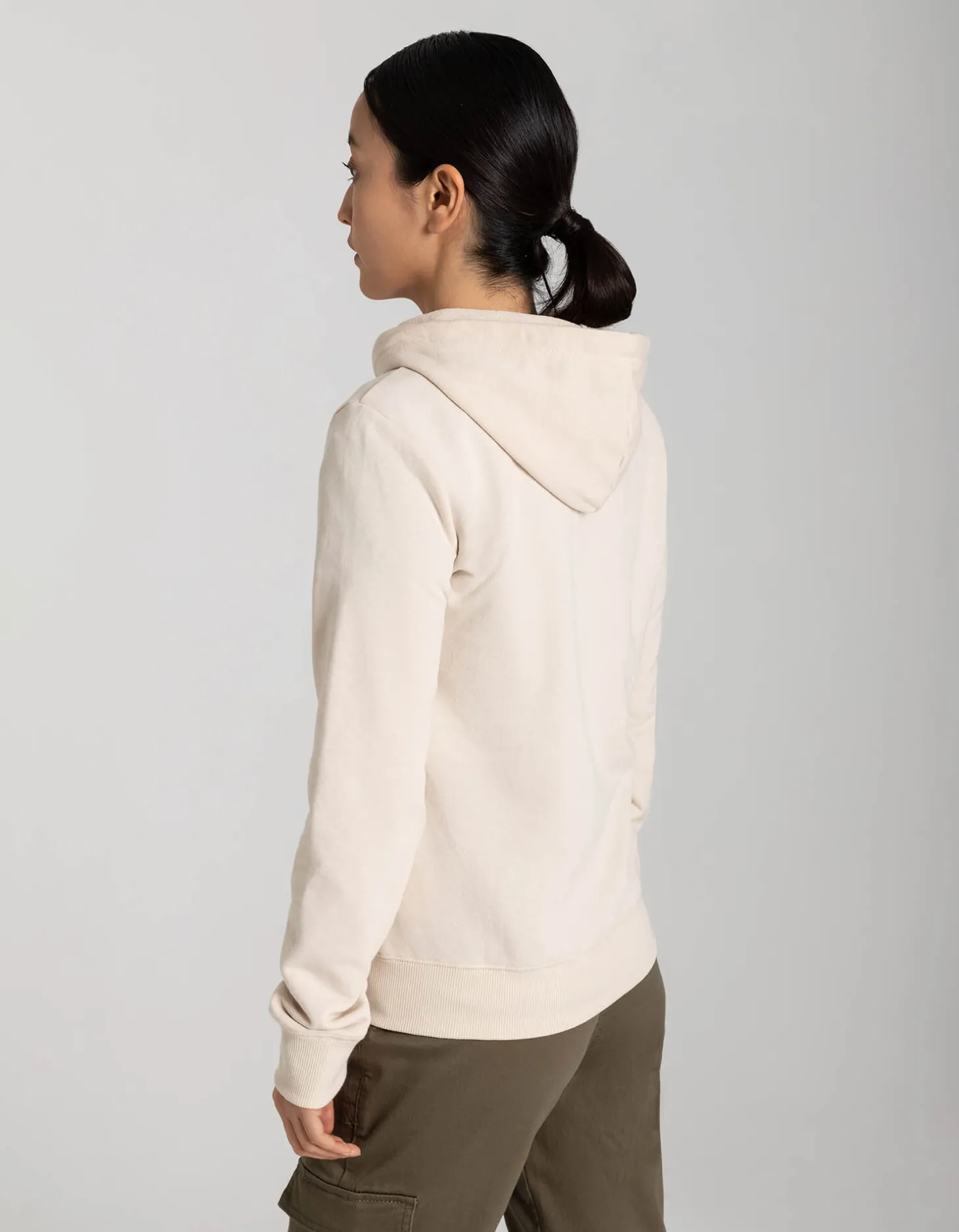 Sweatvest - Capuchon met tunnelkoord - wit
