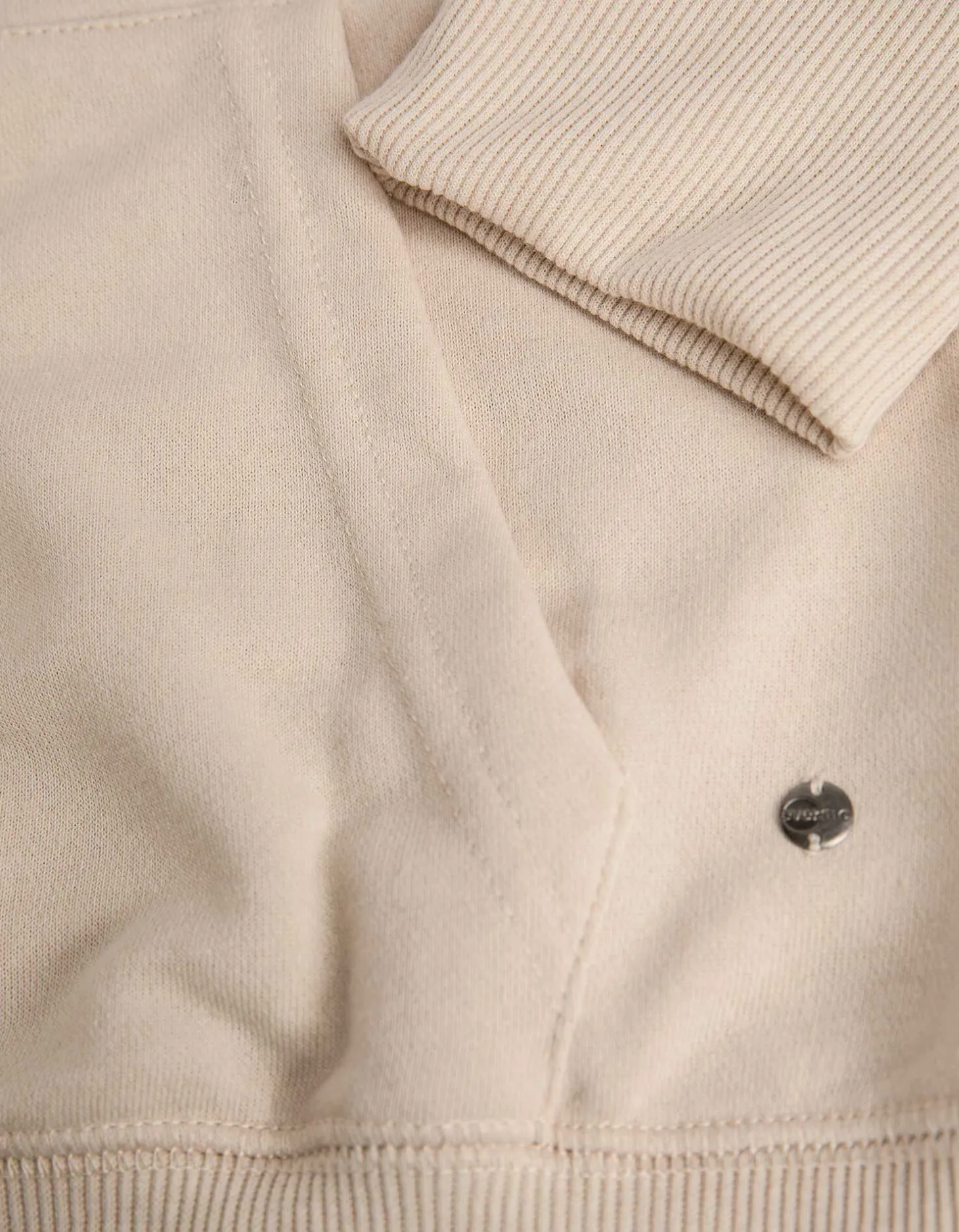Sweatvest - Capuchon met tunnelkoord - wit