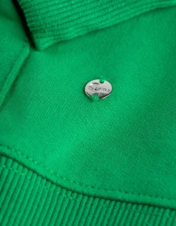 Sweatvest - Capuchon met tunnelkoord - groen