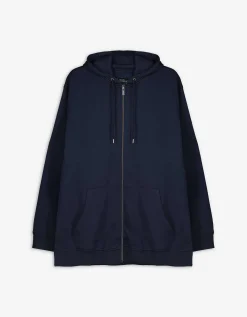 Sweatvest - Effen - donkerblauw