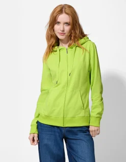 Sweatvest - Effen - groen