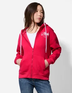 Sweatvest - Oversized fit - donkerrood