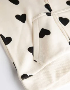 Sweatvest - Print all-over - beige