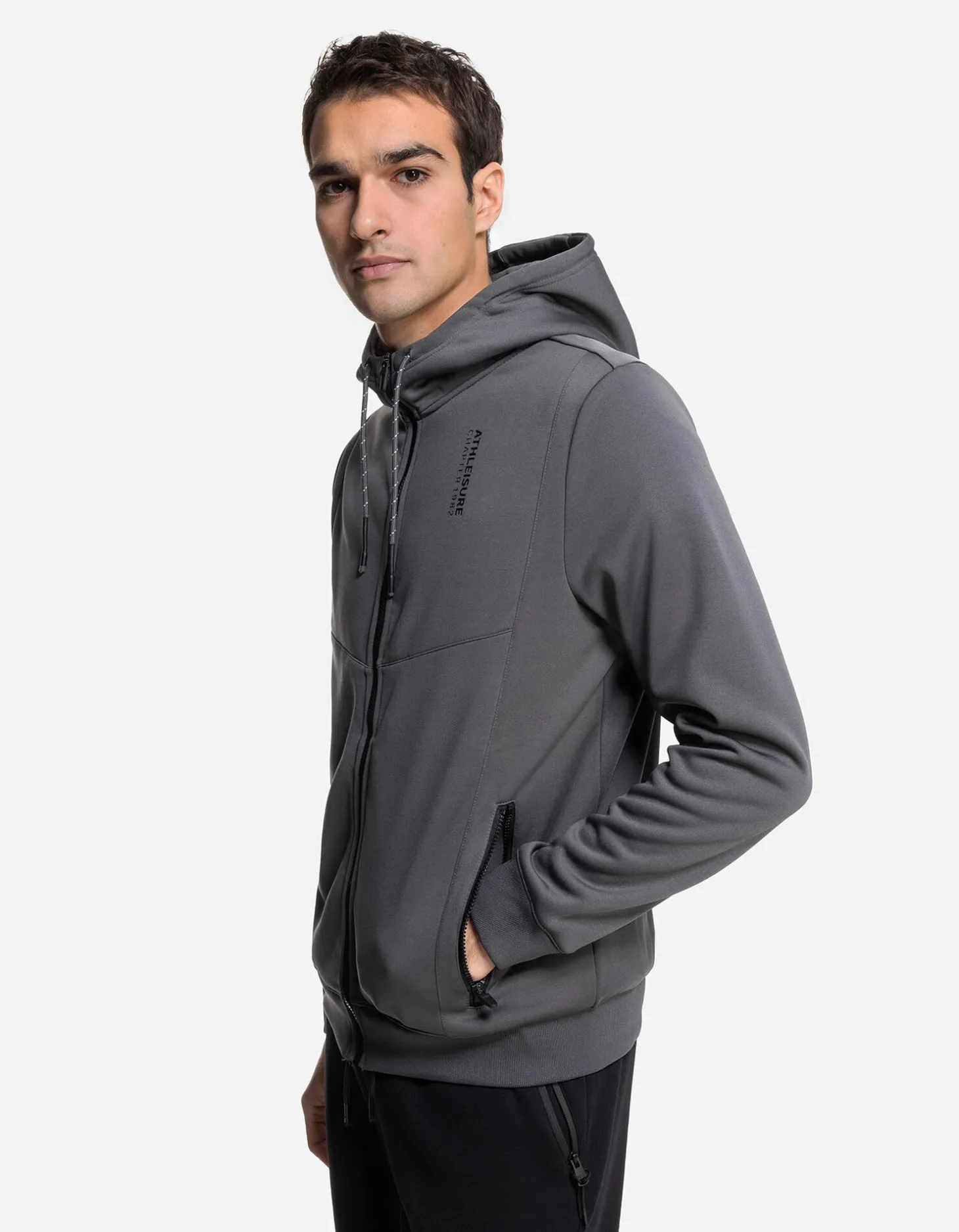 Sweatvest - Wattering - donkergrijs