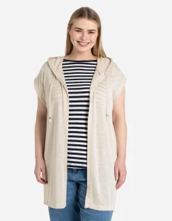 Sweatvest - Zonder sluiting - wit