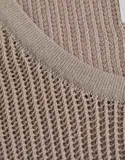 Tanktop - Breigoed - beige