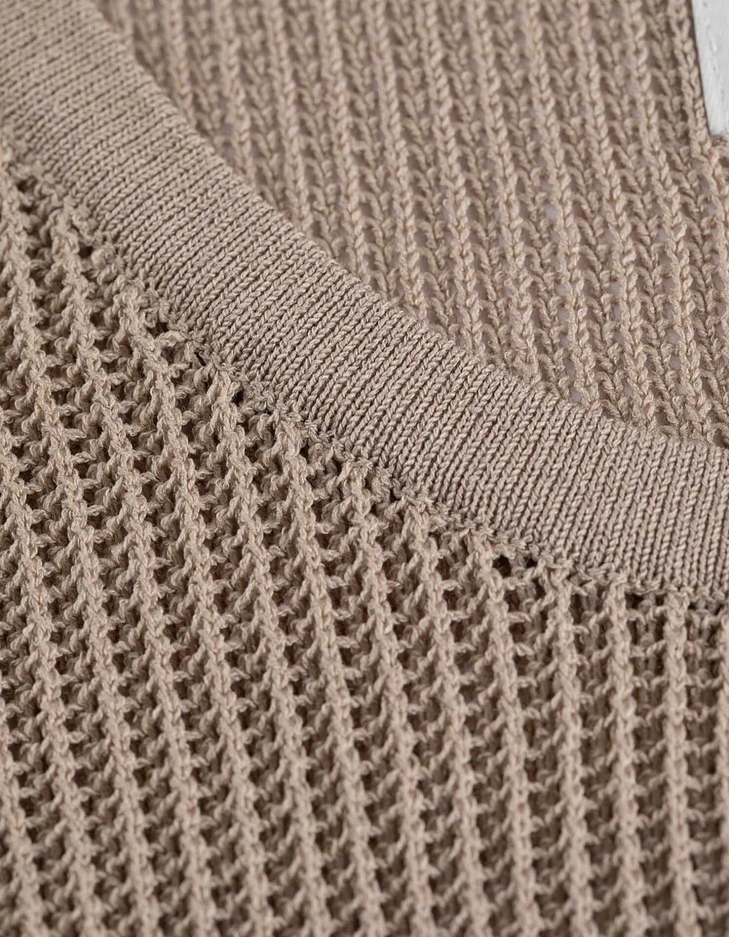 Tanktop - Breigoed - beige