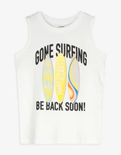 Tanktop - Print - wit