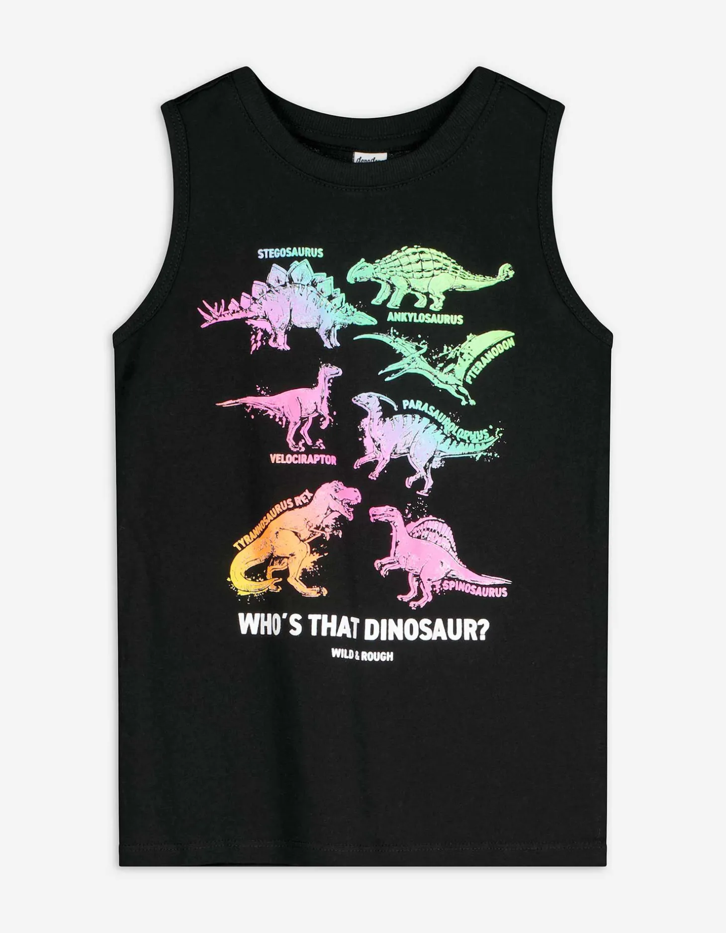 Tanktop - Print - zwart