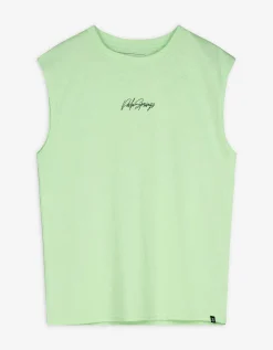 Tanktop - Vooropdruk - lichtgroen