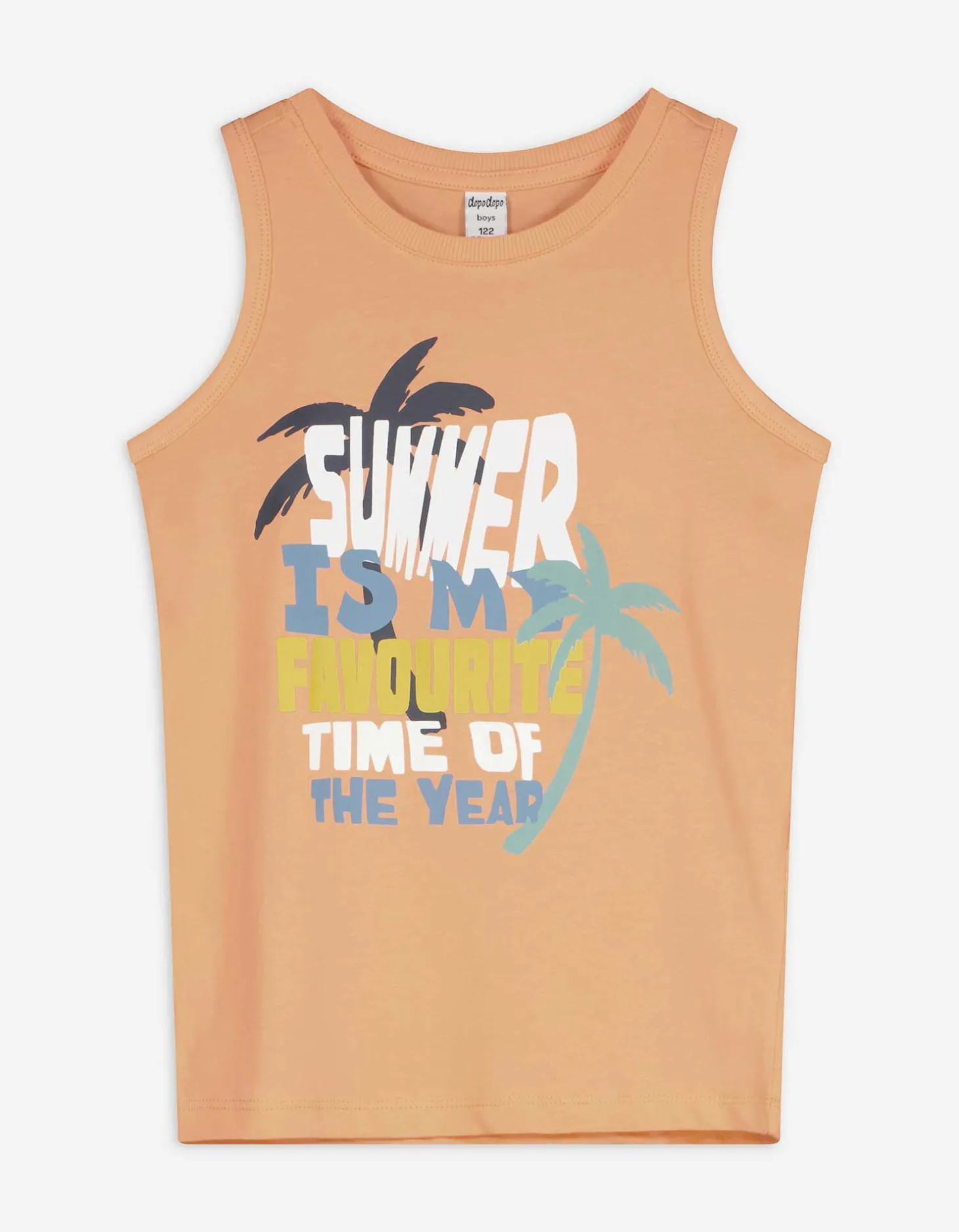 Tanktop - Vooropdruk - oranje