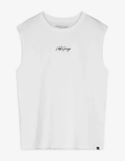 Tanktop - Vooropdruk - wit