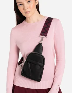 Tas riem - Motiefmix - donkerrood
