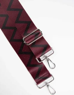 Tas riem - Motiefmix - donkerrood