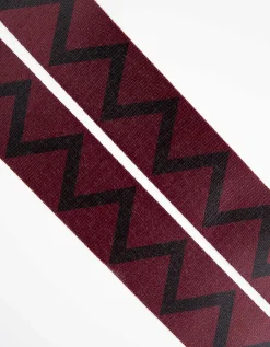 Tas riem - Motiefmix - donkerrood