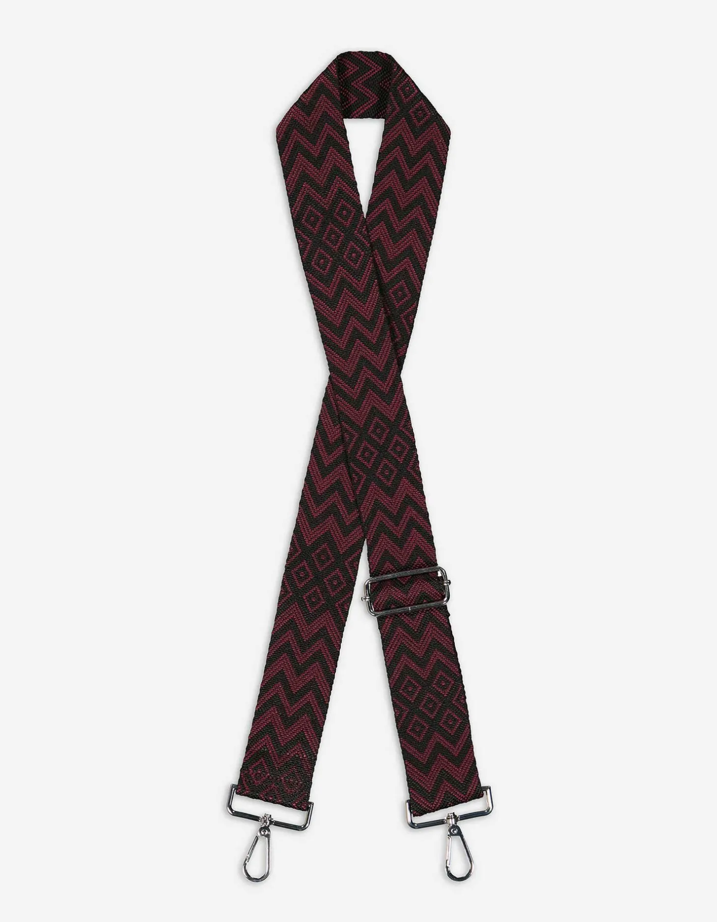 Tas riem - Motiefmix - donkerrood