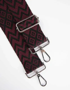 Tas riem - Motiefmix - donkerrood