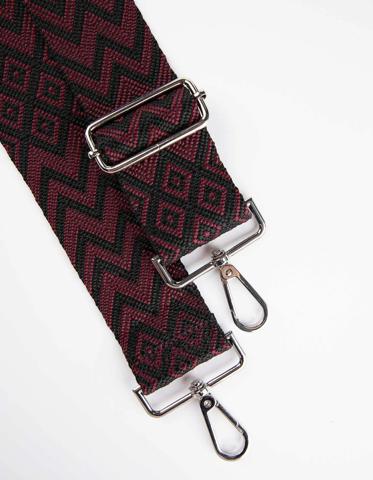 Tas riem - Motiefmix - donkerrood