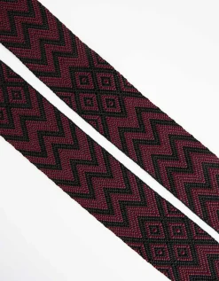 Tas riem - Motiefmix - donkerrood