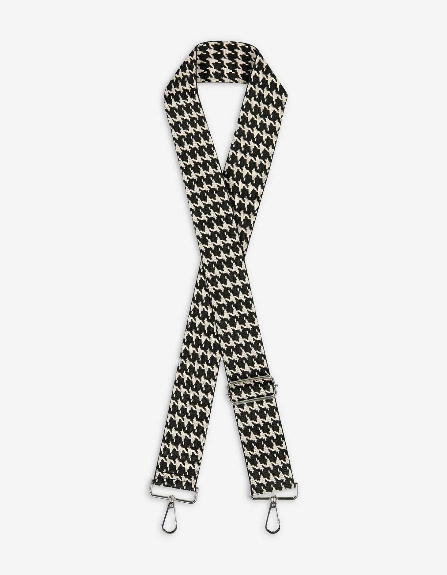 Tas riem - Pied-de-poule - zwart