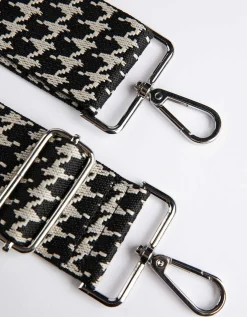 Tas riem - Pied-de-poule - zwart