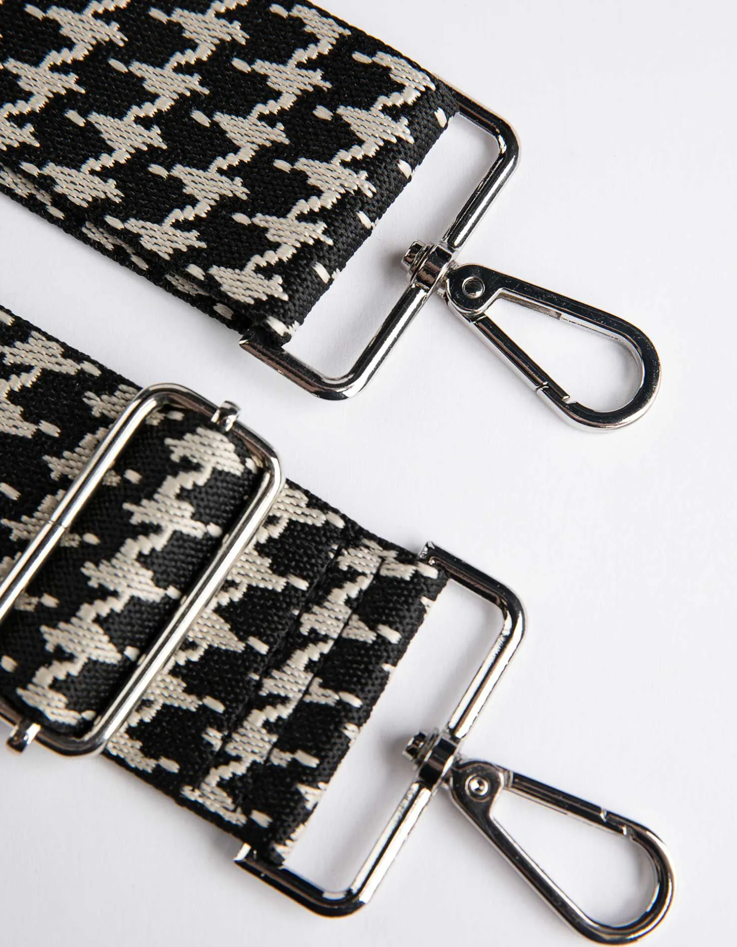 Tas riem - Pied-de-poule - zwart