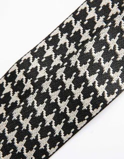 Tas riem - Pied-de-poule - zwart