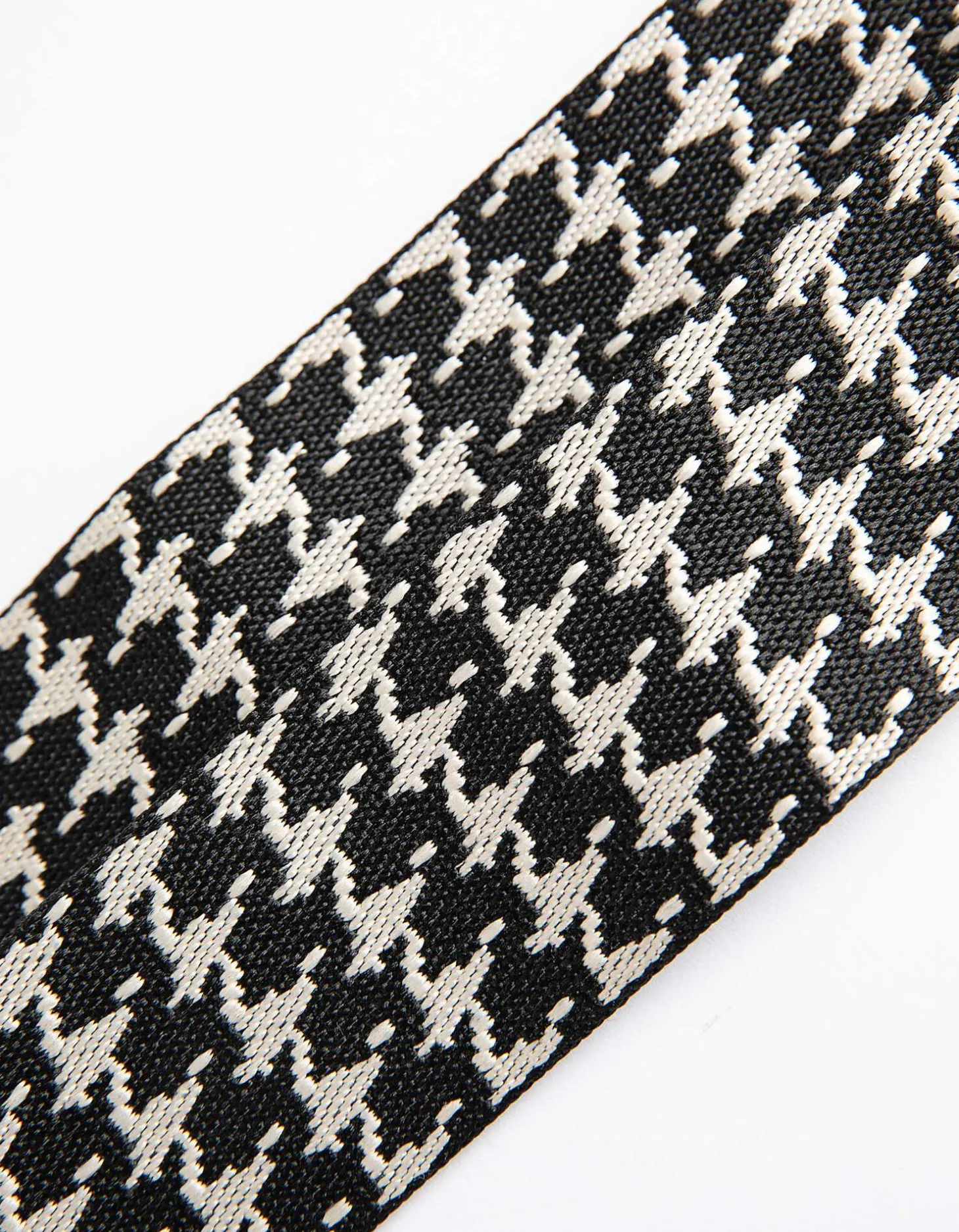 Tas riem - Pied-de-poule - zwart