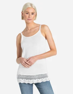 Top - Broderie - wit