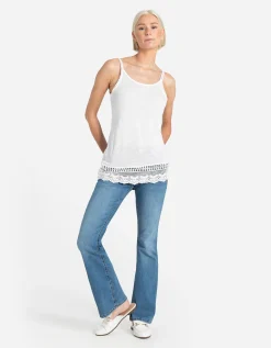 Top - Broderie - wit