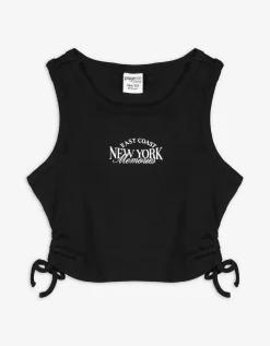 Top - Cut-outs - zwart