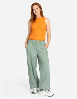 Top - Gekreukte look - oranje