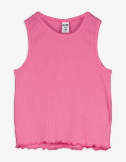 Top - Geribde structuur - pink