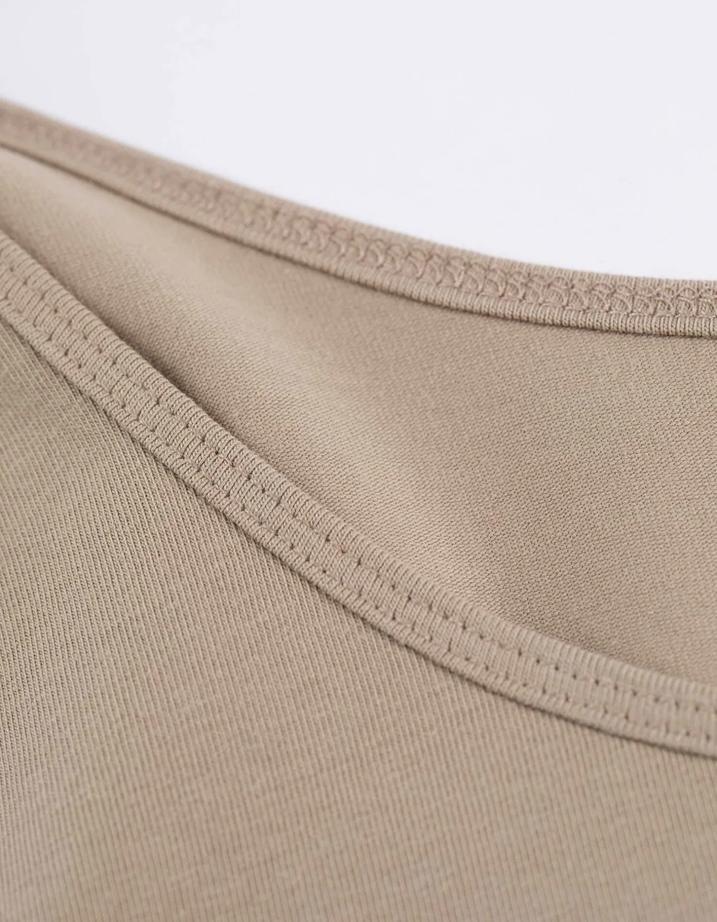 Top - Met stretch - beige