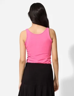 Top - Met stretch - roze