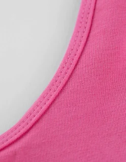Top - Met stretch - roze