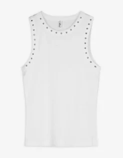 Top - Met studs - wit