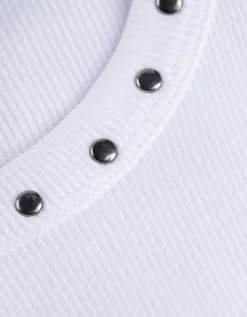 Top - Met studs - wit