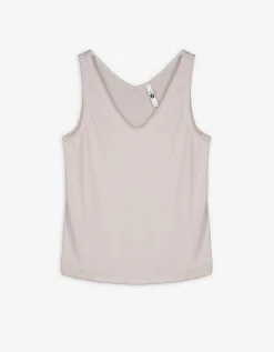 Top - Metallic details - beige