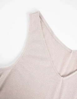 Top - Metallic details - beige