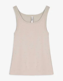 Top - Siersteentjes - beige