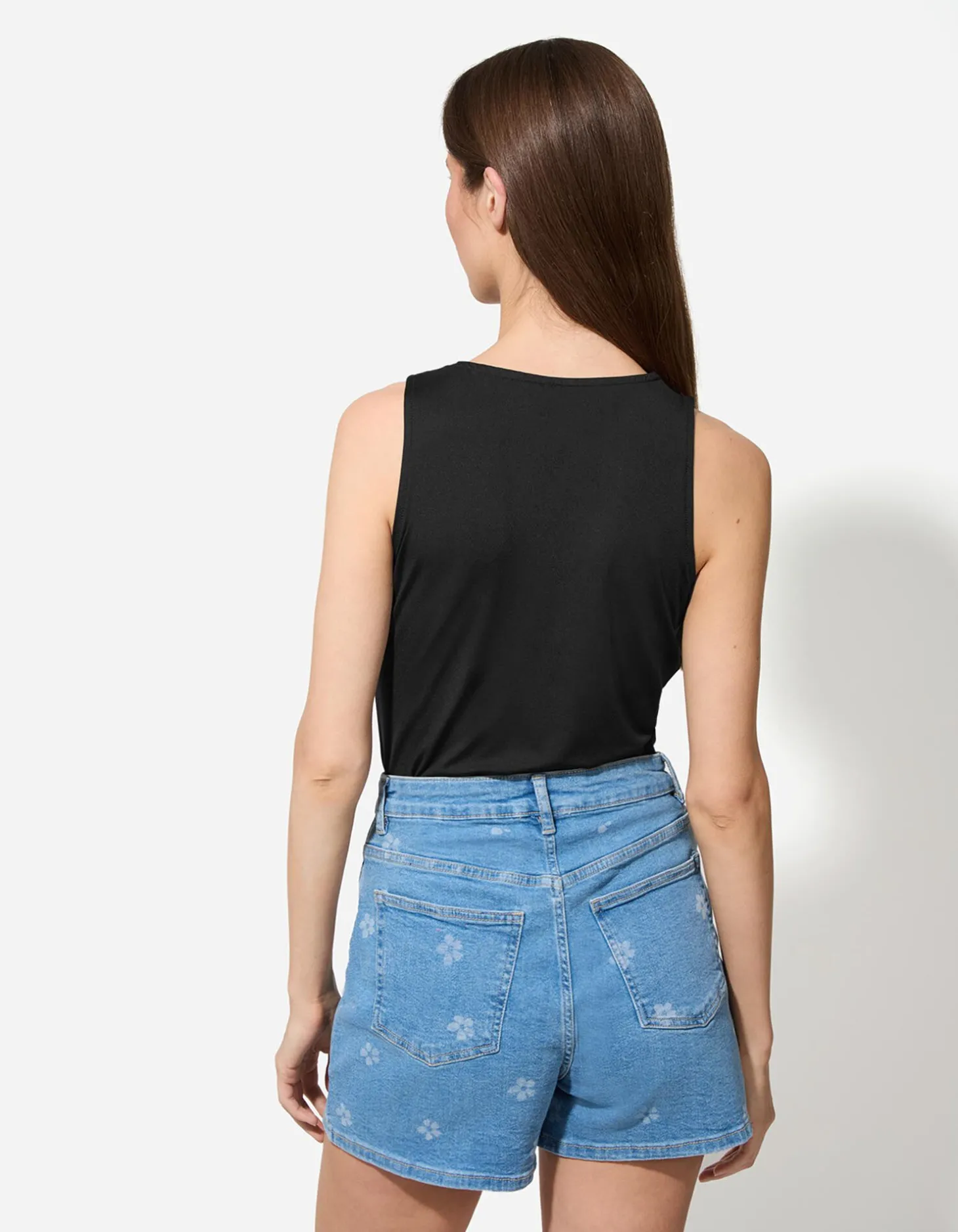 Top - Slim fit - zwart