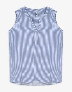 Top - Strepen - blauw