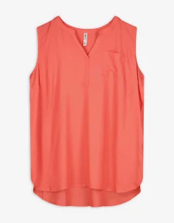 Top - Viscose - lichtrood
