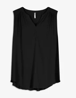 Top - Viscose - zwart
