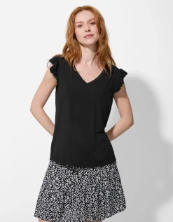 Top - Viscose - zwart